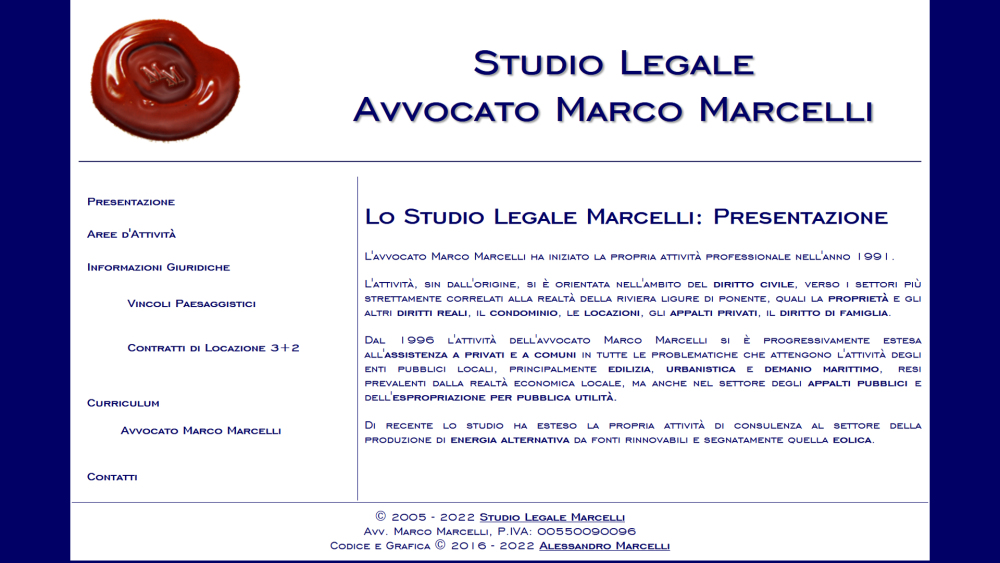 Home Page of studiolegalemarcelli.it